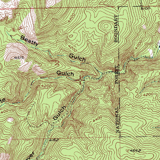 Topographic Map of Syndicate Gulch, SD