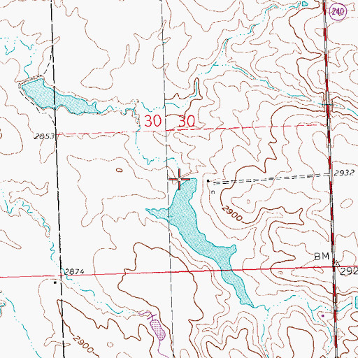 Topographic Map of Ed Frien Dam, SD