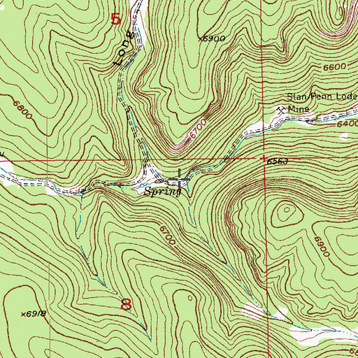 Topographic Map of Grand Vista Draw, SD