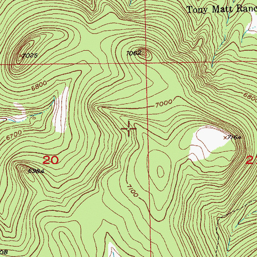 Topographic Map of Green Mountain Spring, SD
