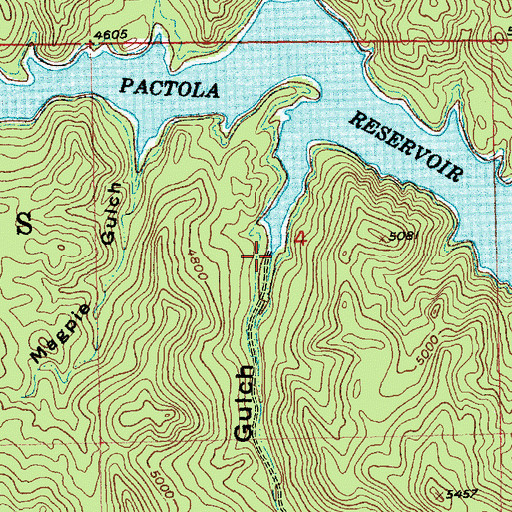 Topographic Map of Bear Gulch Campground, SD