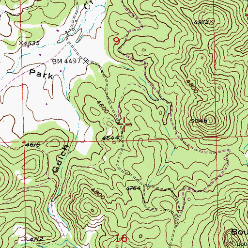 Topographic Map of Flume Trail, SD