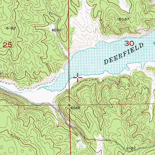 Topographic Map of Lake Shore Picnic Area, SD