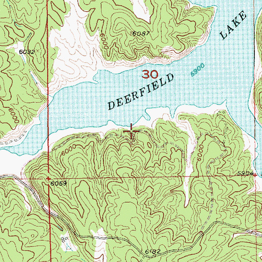 Topographic Map of White Tail Peak Campground, SD