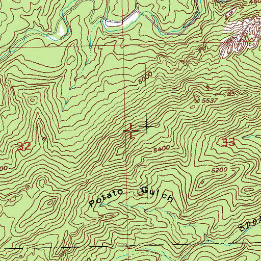 Topographic Map of Woodpecker Ridge, SD