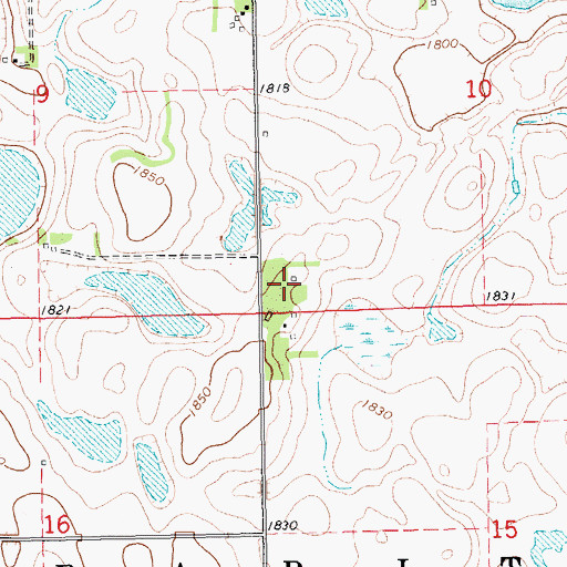 Topographic Map of Roslyn (historical), SD