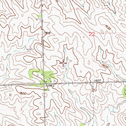 Topographic Map of West Point (historical), SD