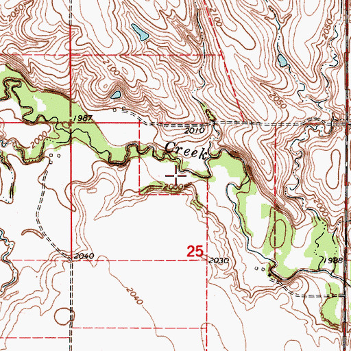Topographic Map of Ponca Issue Station (historical), SD