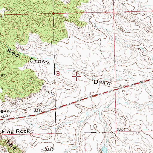 Topographic Map of Reva (historical), SD