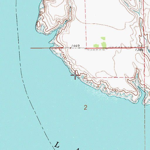 Topographic Map of Stony Point (historical), SD