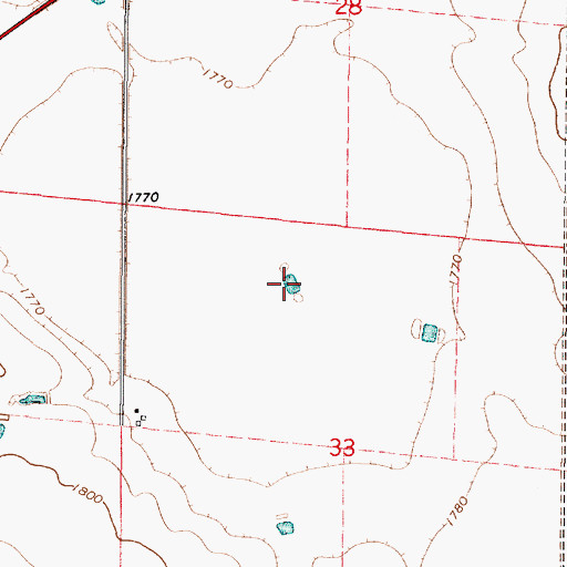 Topographic Map of Gumbo Flat, SD