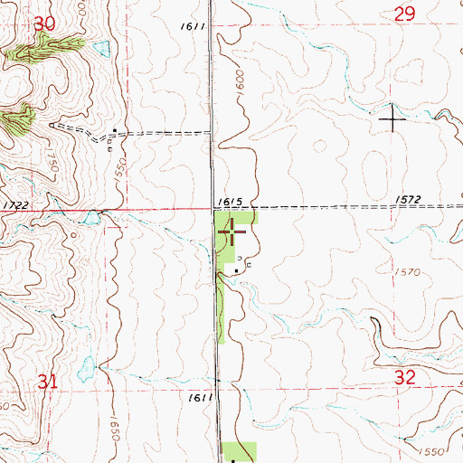 Topographic Map of Sullivan (historical), SD