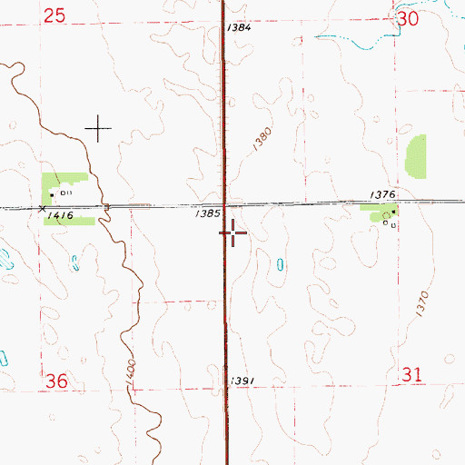 Topographic Map of Starkey (historical), SD