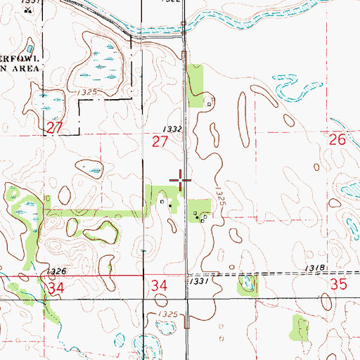 Topographic Map of Eastman School Number 4 (historical), SD