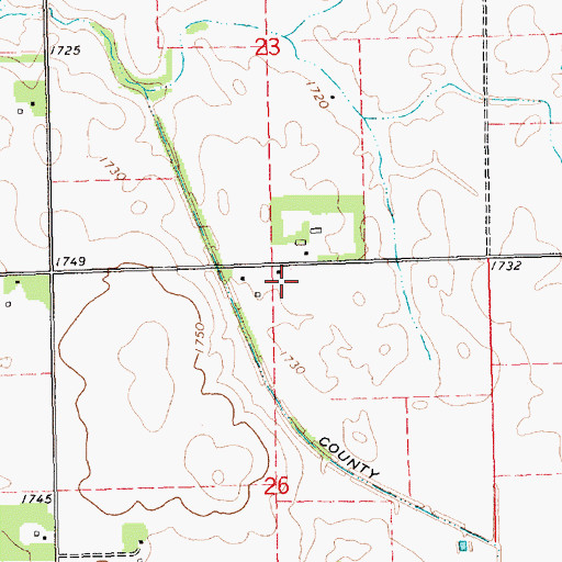 Topographic Map of School Number 3 (historical), SD