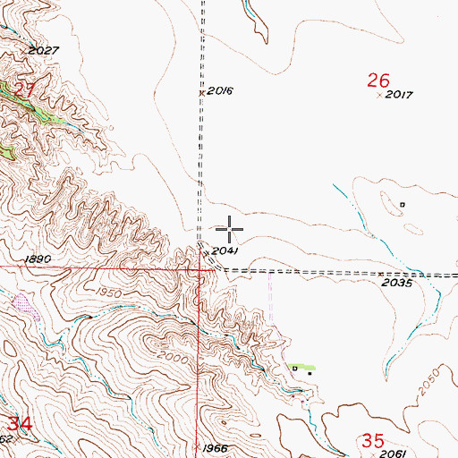 Topographic Map of Brave (historical), SD