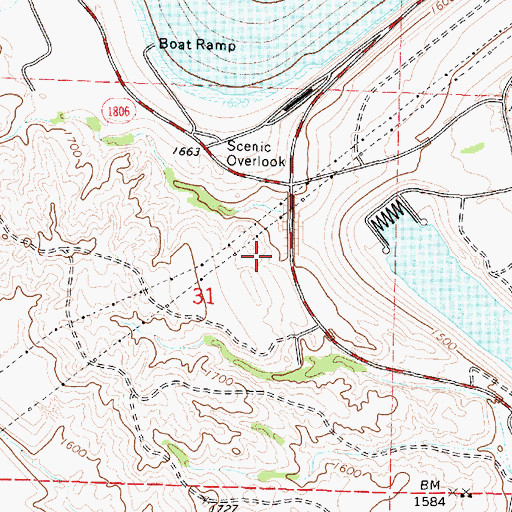 Topographic Map of Buffalo Park (historical), SD