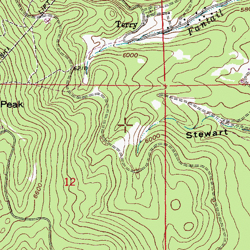 Topographic Map of Great Mogul Mine, SD