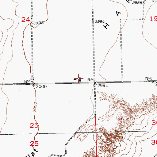 Topographic Map of Mohler (historical), SD
