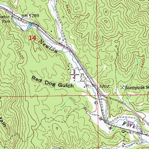 Topographic Map of Whites Ranch (historical), SD