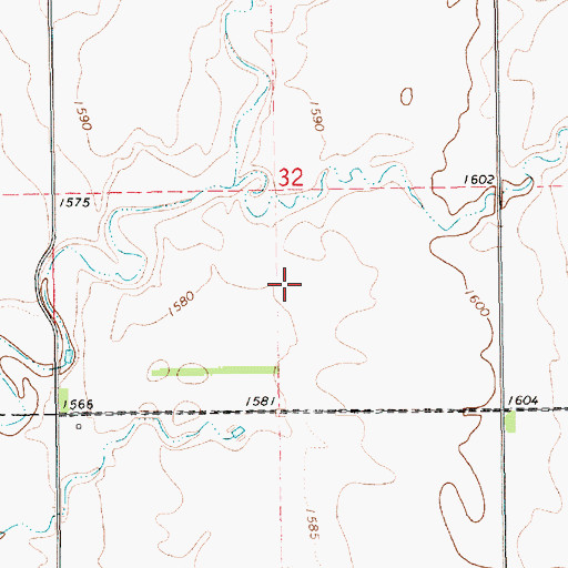 Topographic Map of Carlton (historical), SD