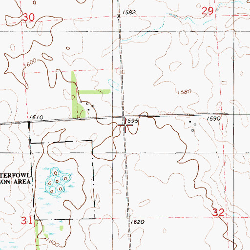 Topographic Map of Cole School (historical), SD