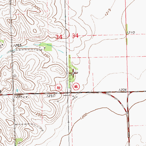 Topographic Map of School Number 31 (historical), SD