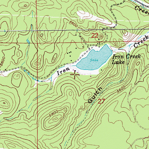 Topographic Map of Sheep Flats (historical), SD