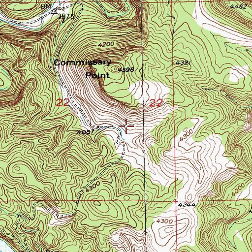 Topographic Map of Moose Camp (historical), SD