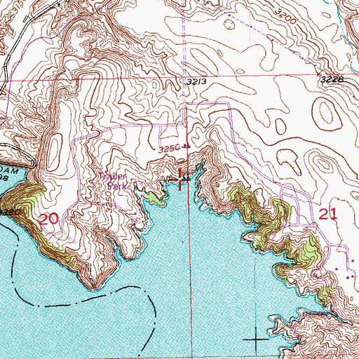 Topographic Map of Lithia (historical), SD