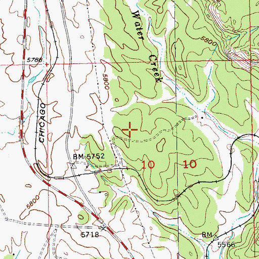 Topographic Map of Tin Reef (historical), SD
