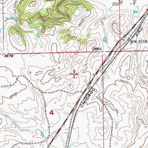 Topographic Map of Melvin (historical), SD