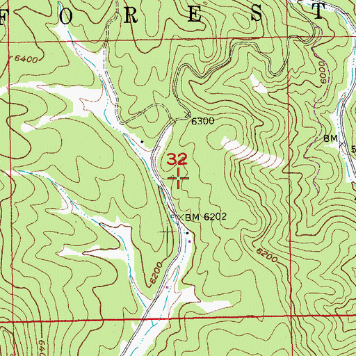 Topographic Map of Western Feldspar Mine, SD