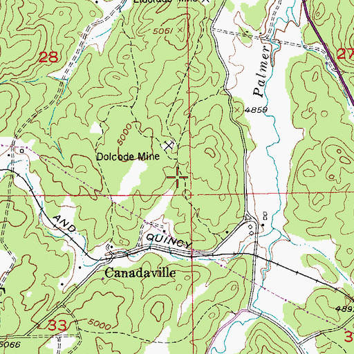 Topographic Map of Ida Mine, SD