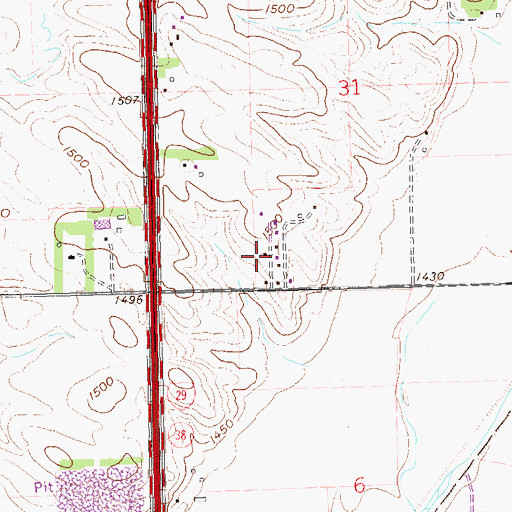 Topographic Map of Martindale Addition, SD
