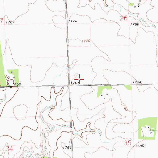 Topographic Map of Johnsonville Corner, SD