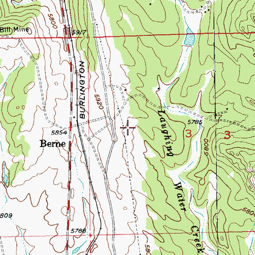 Topographic Map of Gold Fish Group Mine, SD