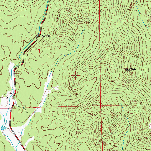 Topographic Map of Poppy Lode Mine, SD