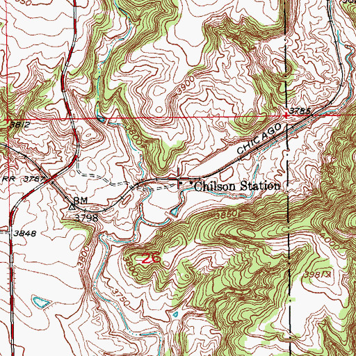 Topographic Map of Chilson Station, SD