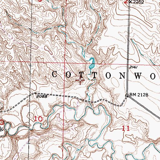 Topographic Map of Jensen Number 8 Dam, SD