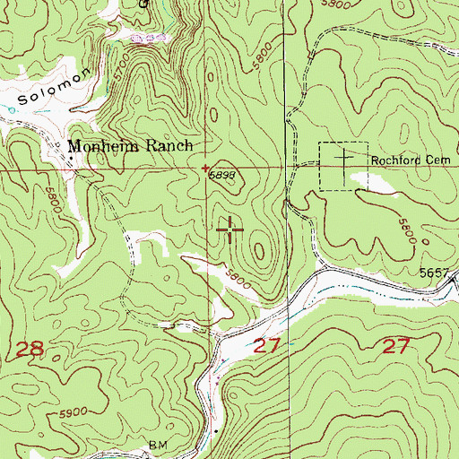 Topographic Map of Alta (historical), SD