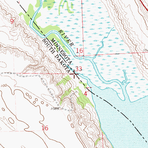 Topographic Map of Iron Monument (historical), SD