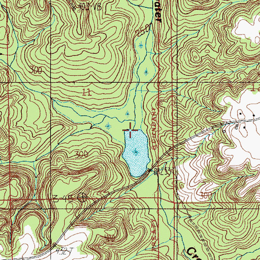 Topographic Map of Sharp Branch, AL