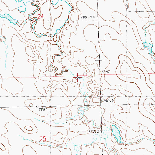 Topographic Map of Tailor Draw, SD