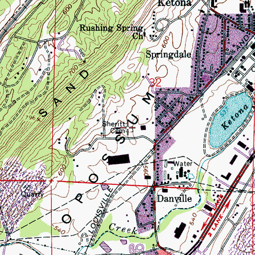 Topographic Map of Sheritt Cemetery, AL