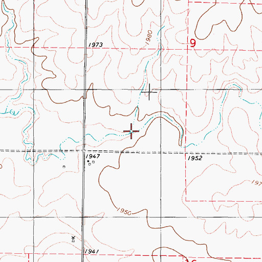 Topographic Map of Hein Post Office (historical), SD