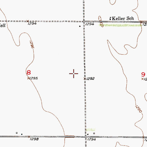 Topographic Map of Ada Post Office (historical), SD