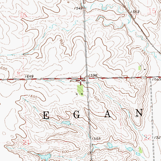 Topographic Map of Township of Egan, SD