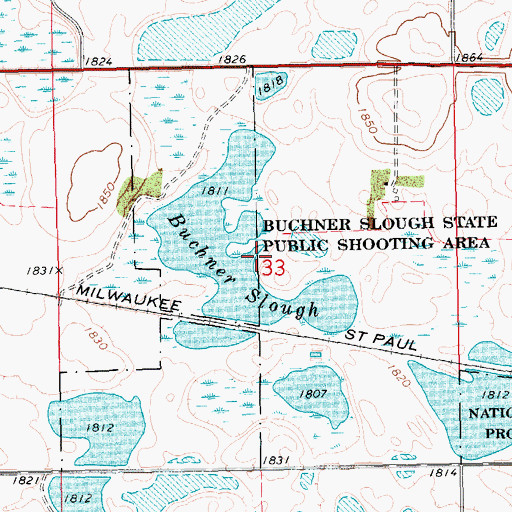 Topographic Map of Township of Webster (historical), SD