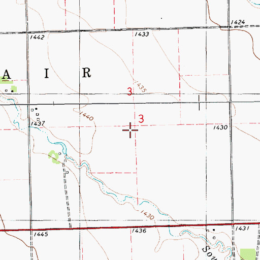 Topographic Map of Township of Sharon (historical), SD